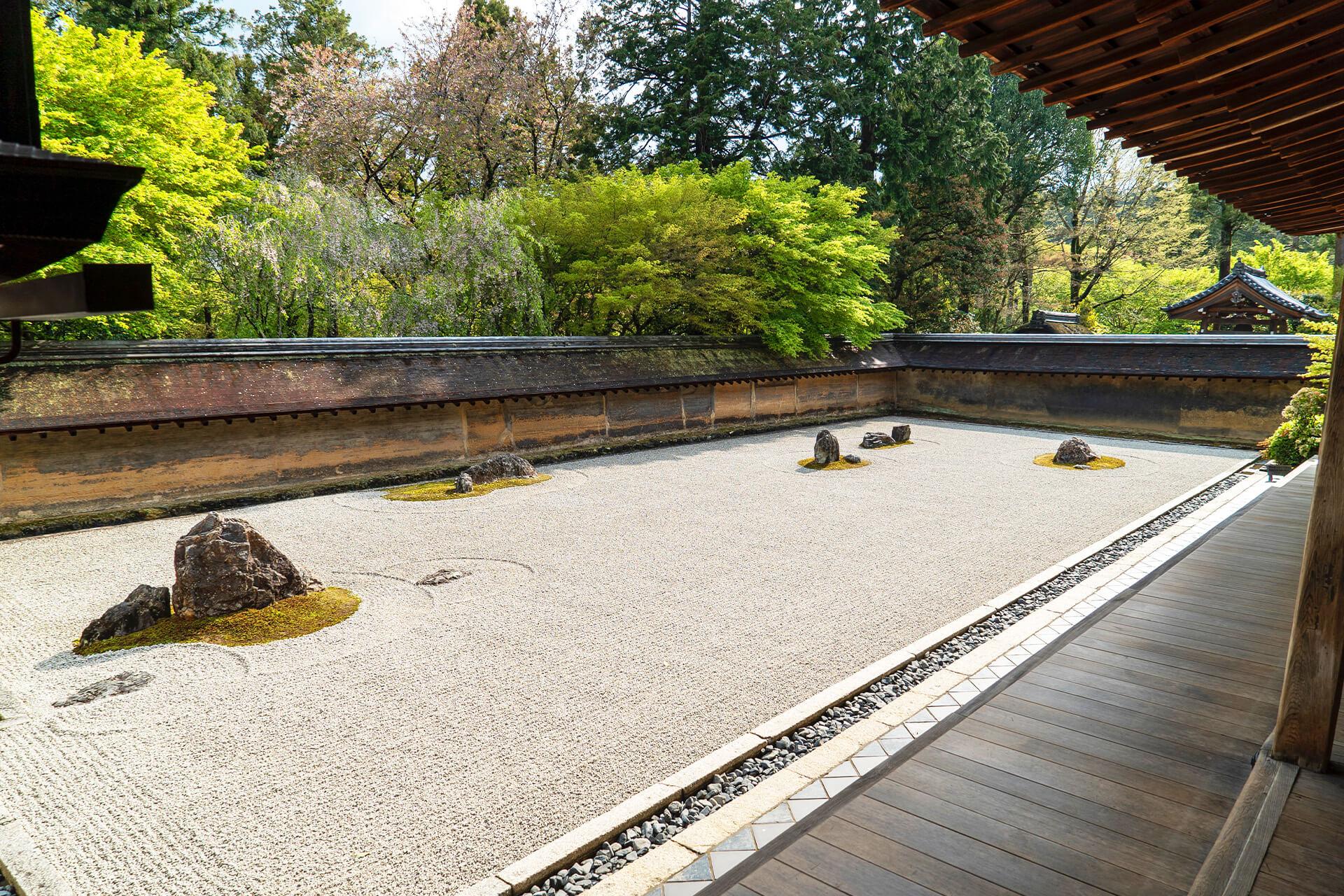 京都龍安寺庭方丈庭院